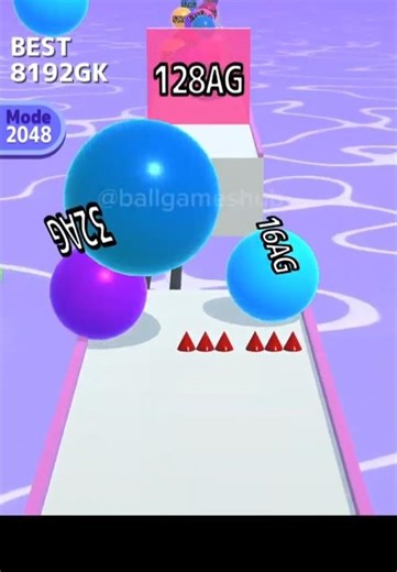 Ball Run 2048 Max Level Infinity Mode Gameplay 😱🔥 #shorts