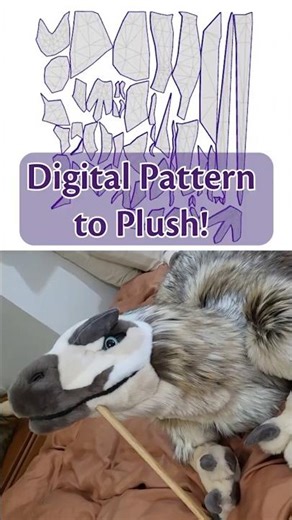 Crazy advantages of creating digital sewing patterns #customplush #furry