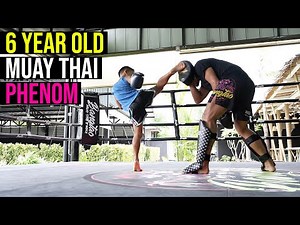 6 Year Old Muay Thai Phenom! Zian training with Master Yod