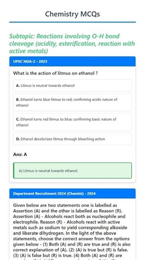 Reactions involving O-H bond cleavage acidity, esterification, reaction with active metals