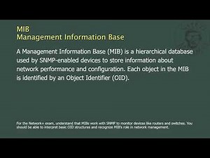 MIB - Management Information Base - Network+