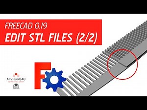 FreeCAD Edit STL - Edit STL In Part Design Workbench - Edit STL Files