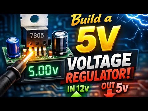Build a 0-30V to 5V Voltage Converter FAST | DIY Stable 5V Power Supply for Electronics!