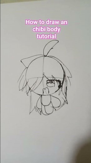 how to draw an chibi body tutorial