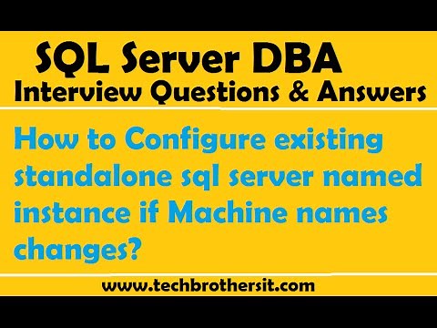 How to Configure existing standalone sql server named instance if Machine names changes