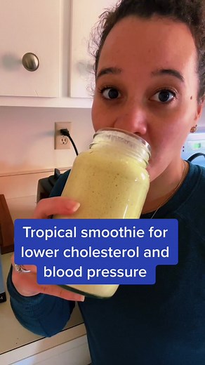 Tropical Smoothie Recipe for Lower Cholesterol and Blood Pressure