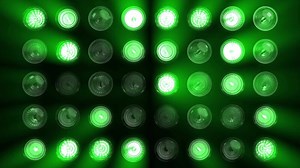 Many Green Lights Flashing