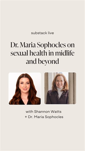Shannon Watts | Part two: @mariasophoclesmd is a board-certified OB/GYN, a Menopause Society Certified Practitioner, and a nationally recognized thought... | Instagram