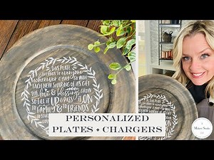 DIY Personalized Plates + Chargers