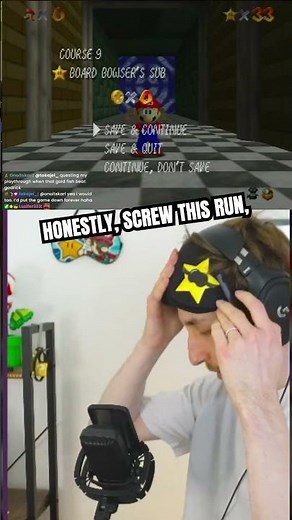 Controller DROPS mid run 🤣 #sm64 #speedrun #fail