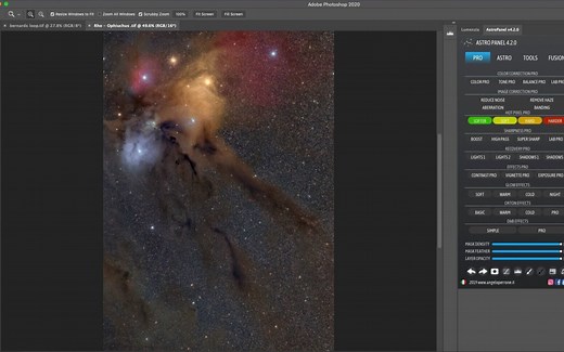 Astro Panel Pro强大天空银河夜景特效PS插件 演示视频 RRCG