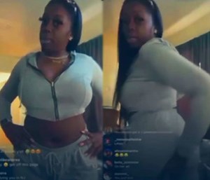 Cocaine Is A Helluva Drug: Shawty Out Here Barking Like A Dog & Sniffing Coke On IG Live While Her Client Waits To Smash!