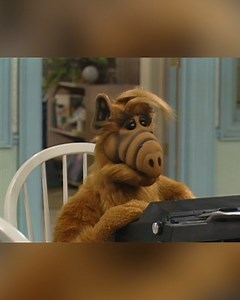 ALF's on a quest for freedom...so naturally, he's writing a press release to declare it to the world! #ALF #comedy #alienlifeform #alien #pressrelease #sitcom | Alf