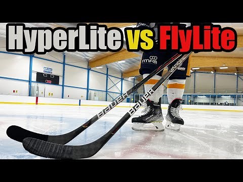 Bauer Vapor HyperLite vs FlyLite hockey stick review