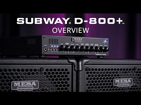 MESA/Boogie Subway D800+ Overview and Demo Video