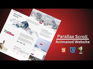🚀 Create an AMAZING Animated Parallax Scrolling Website from scratch - HTML, CSS, JS(GSAP)