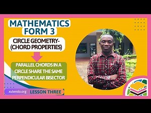 Chord properties(Lesson 3)|F3 Math|Parallel chords in a circle share the same perpendicular bisector