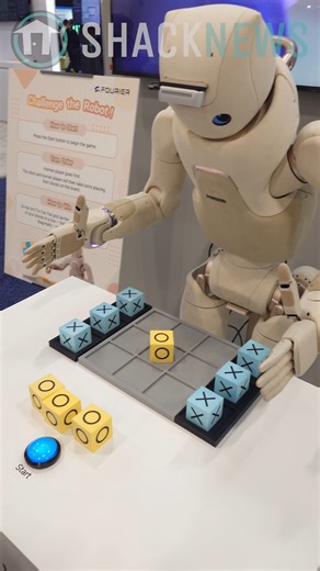 Shacknews on Instagram: "Robot Vs Human - Tic Tac Toe #robot #human #robotics #games #AI"