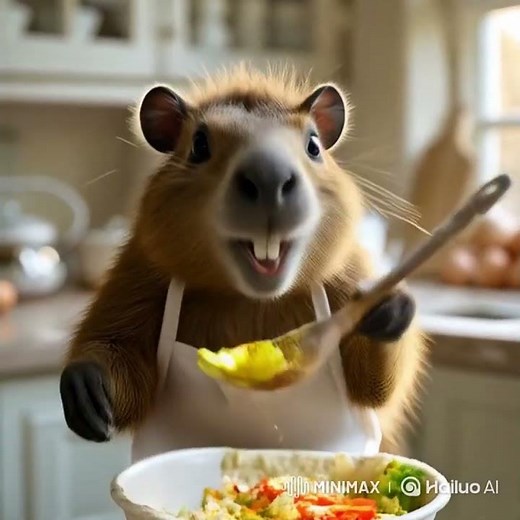 Capybara cooking