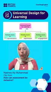 15K views · 141 reactions | Universal Design for Learning is an approach that can help make our assessments more inclusive. Watch Nashwa's full talk to learn more: https://www.teachingenglish.org.uk/news-and-events/webinars/webinars-teachers/inclusive-assessment-webinars Naomi 朗 #AssessingLearning #ELTassessment #TeachingEnglish | TeachingEnglish - British Council | Facebook