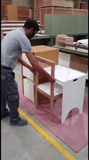 Space-Saving Foldable Desk with Chair and Storage | AED 675