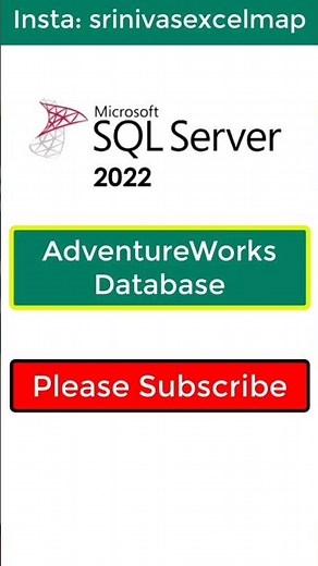 SQL Magic Trick: Adventure Works Database in SQL Server #sql #shorts