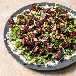 Beet Salad with Goat Cheese and Arugula Recipe | America's Test Kitchen