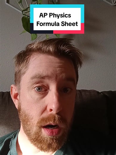 Follow for more AP Exam help to get your 5! Make sure to set yourself up for success and download the formula Sheet that you'll use on your AP physics exam if you haven't already. You can grab it straight from the College Boards website #apexams #apphysics #physicsclass #formulasheet #apclassroom