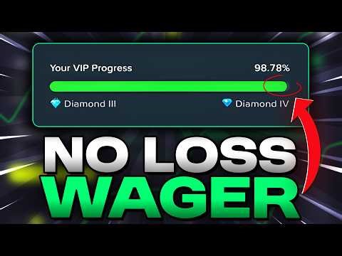 crazy stake NO LOSS DICE WAGER STRATEGY... (FREE WAGER!!!)