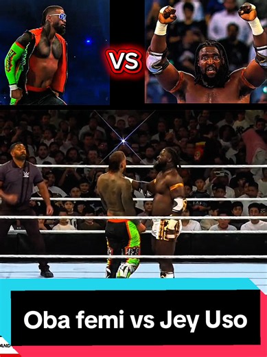 Oba femi vs Jey Uso #wwe #wrestling #obafemi #jeyuso #usatiktok🇺🇸 | Jey Uso WWE