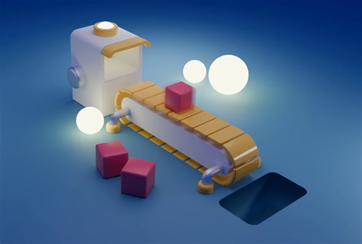 3D Factory Animation Blender