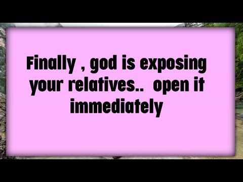 📃Finally , god is exposing your relatives.. open it immediately