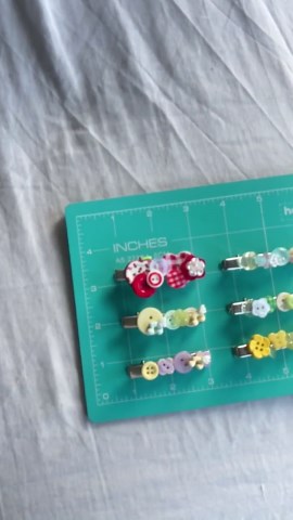 Pastel Button Hair Clips, Whimsical Spring Accessory, Handmade Charm - Etsy