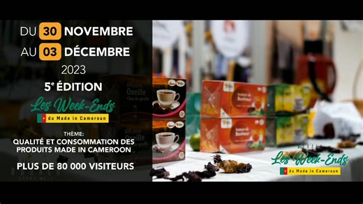 [La 5e édition des Weekends du Made In Cameroon au Douala Grand Mall] Du 30 novembre au 3 décembre 2023, de 08h30 à 22h00, venez découvrir la richesse des produits locaux et l'ingéniosité de nos entrepreneurs 🇨🇲 Avec : Chococam , ACEP, Orléa, Buzme, Matanga , Legends Association et Broll. #DoualaGrandMall #DGM #MadeInCameroon | Douala Grand Mall
