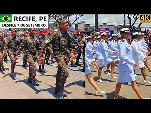 Military Parade Brazil's Independence Day - Recife, PE, Brazil [4K] 07.09.2024