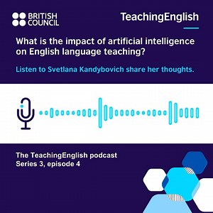 Svetlana quotes a song lyric to emphasise the important role teachers play in the use of AI in education. Listen to the full podcast here: https://www.teachingenglish.org.uk/professional-development/podcast/teaching-english/teachingenglish-podcast-what-impact-artificial Karen 😀 #TeachingEnglish #IntegratingICT #ArtificialIntelligence | TeachingEnglish - British Council