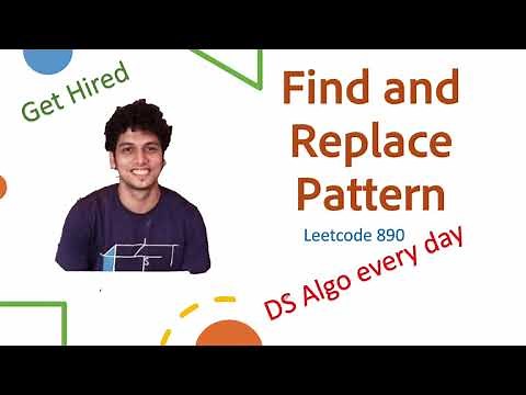 Find and Replace Pattern | Leetcode 890 | Live coding session