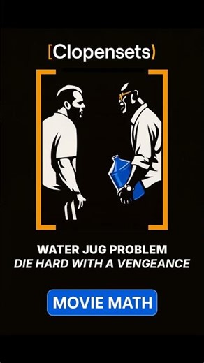 Water Jug Problem in Die Hard with a Vengeance | Movie Math #maths #shorts #moviemath #movie