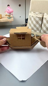 86K views · 1K reactions | How to make a awning boat ⛵. #wasteutilization #children #handmade #handicrafts #clay #kindergarten #creative #diy #cardboardcrafts #cardboardbox paper craft | paper craft | Facebook