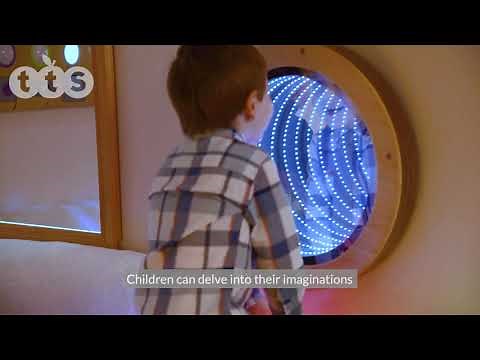 Light Up Circular Infinity Mirror and Light Up Mirror Rectangle by TTS