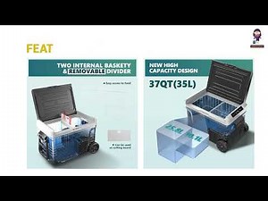 Setup: EUHOMY TWW-35 Dual Temperature 12 Volt Car Refrigerator