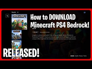 How to DOWNLOAD Minecraft PS4 Bedrock Edition! (Play On PS4)