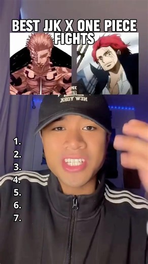 RANKING BEST JJK X ONE PIECE FIGHTS IF THE VERSES MERGED 🤯#jjk #jujutsukaisen #onepiece