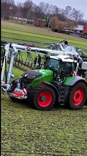 Fendt 1042 Vario Heavy Farming Action Powerful Tractor Working in Field #Shorts