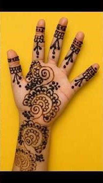 5-Minute Easy Mehendi Design | Simple & Elegant Henna Art