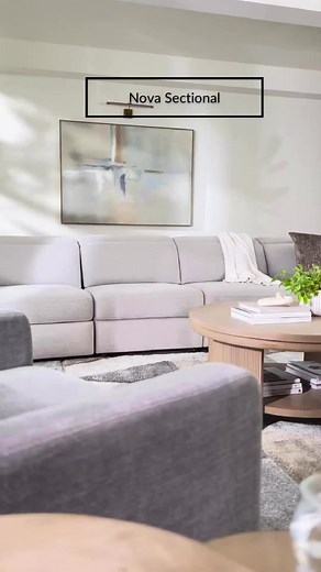 Our Nova sectional is a shining star in style. 💫