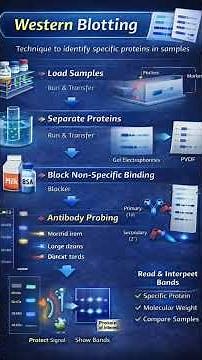 Western blotting process explained step-by-step #lab #science #basics #dna #rna #nanoparticle