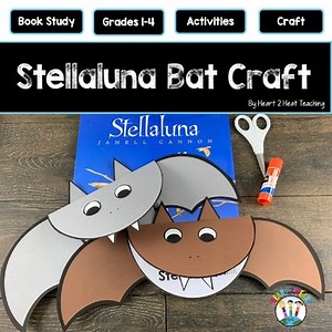 Stellaluna Book Companion Activities Bat Craft Compare & Contrast Bats to Birds