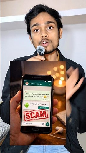Happy New Year APK खोलते ही Bank Account Empty😱 Must Watch HappyNewYearScam #APKScam #CyberAwareness