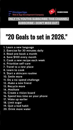 Subscribe 👍| 20 Powerful Goals in 2026 - Motivation for Success #shorts #motivation #youtubeshorts